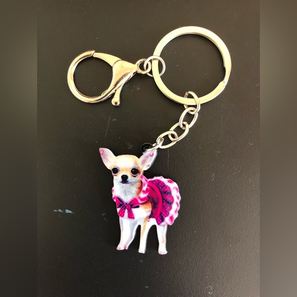 Signs; Tin (11.8x7.87”) & Wooden (7.78 x4”) Chihuahua w/BONUS Acrylic Keychain - Picture 5 of 6